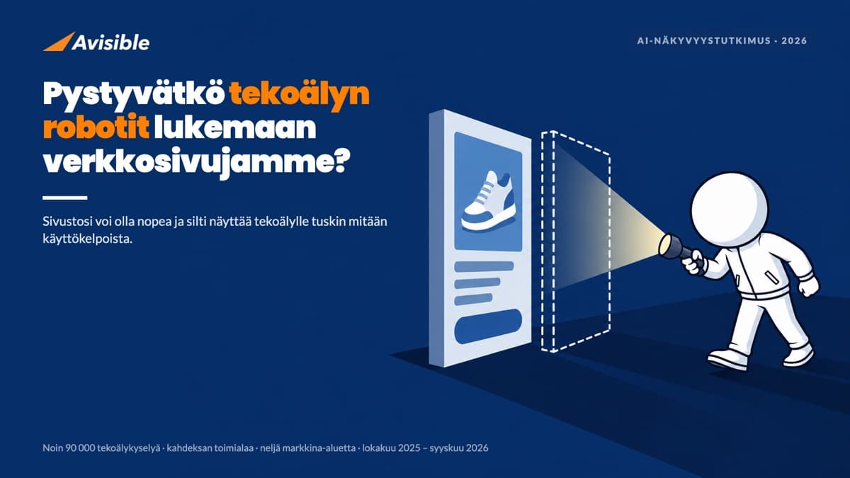 Pystyvätkö tekoälyn robotit lukemaan verkkosivujamme?