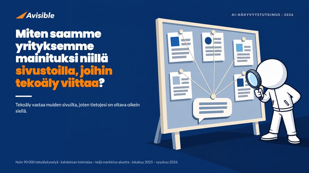 Miten saamme yrityksemme mainituksi niillä sivustoilla, joihin tekoäly viittaa?